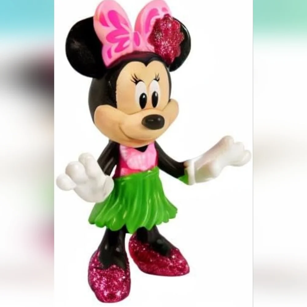 New! Disney 3 Minnie Mouse Puzzles and 5 Pc. Figurine Set